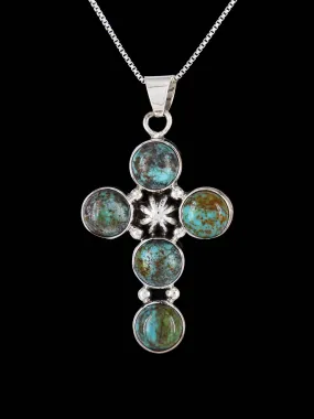 Native American Turquoise Cross Pendant