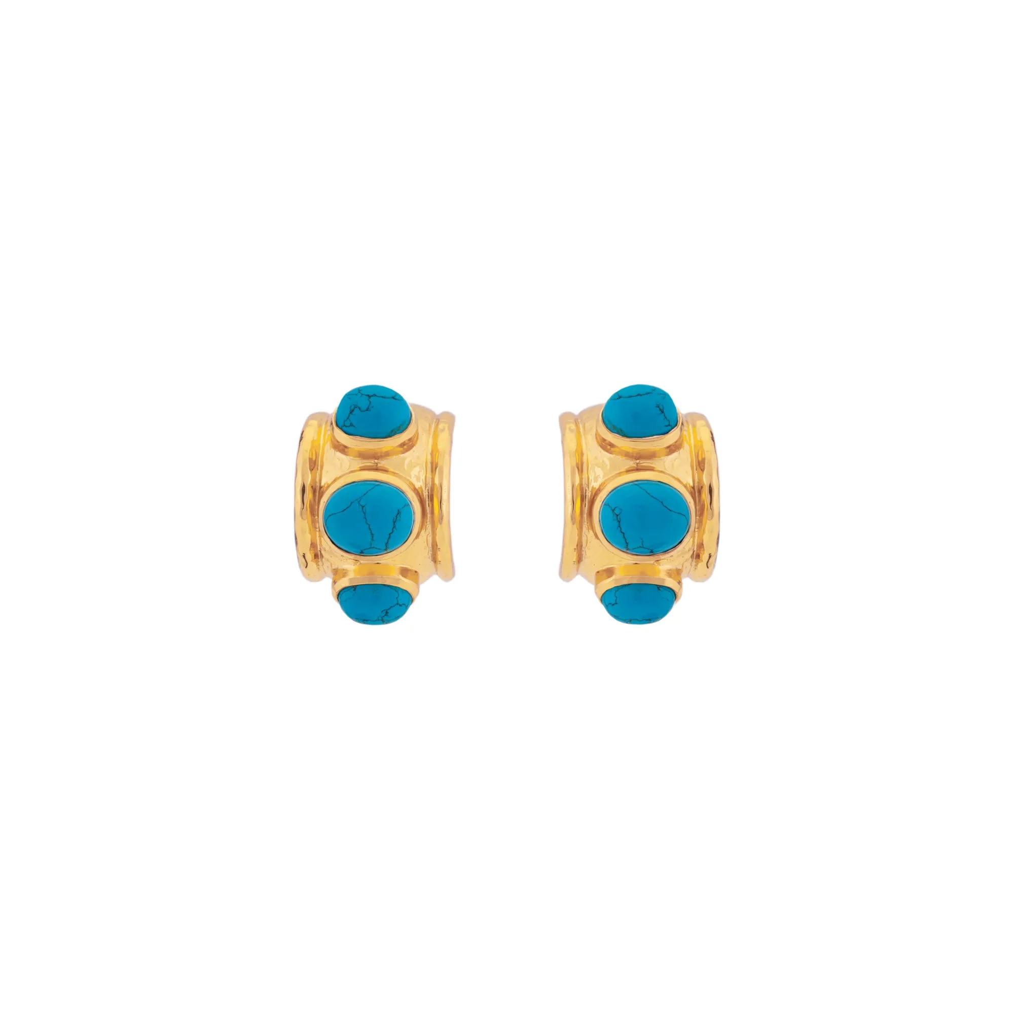 Nova Earrings Blue Turquoise