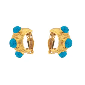 Nova Earrings Blue Turquoise