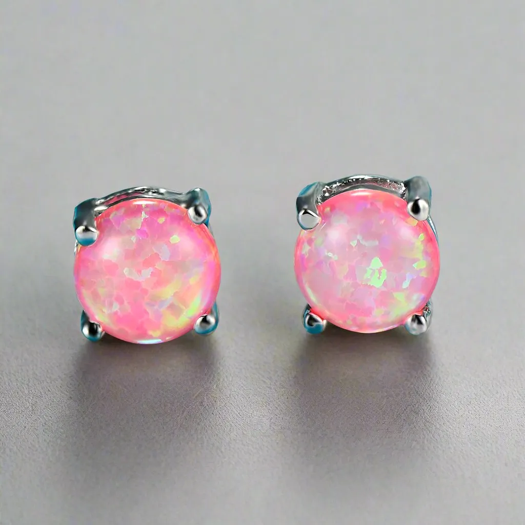 Opal Stud Earrings