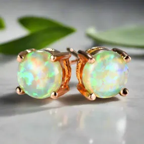 Opal Stud Earrings