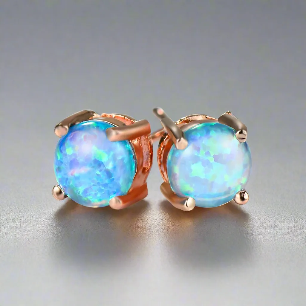 Opal Stud Earrings