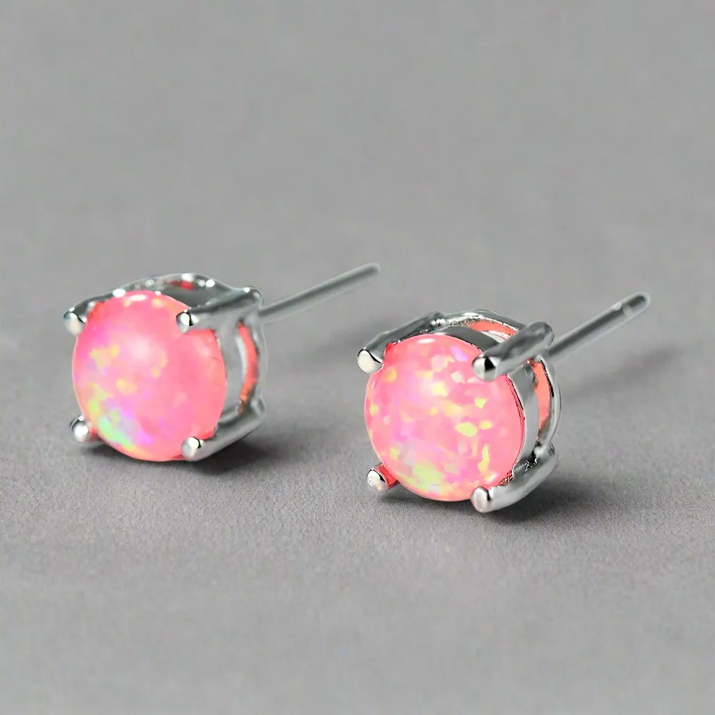 Opal Stud Earrings