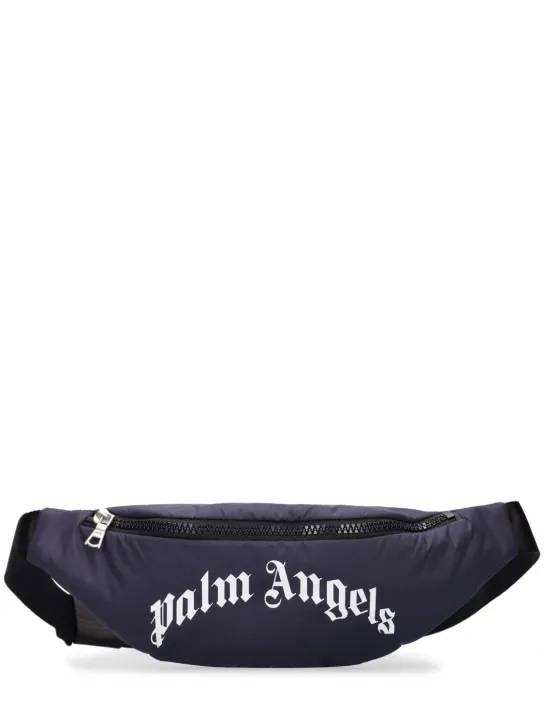 Palm Angels   Logo print nylon belt bag 