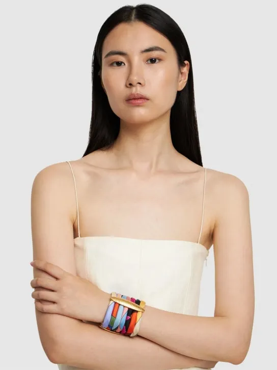 Pucci   Silk twill tubular bracelet 