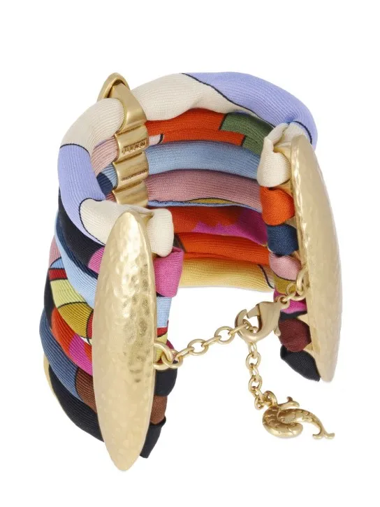 Pucci   Silk twill tubular bracelet 