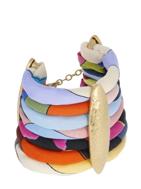 Pucci   Silk twill tubular bracelet 