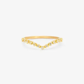 R11802W | White Diamond Diadem Ring