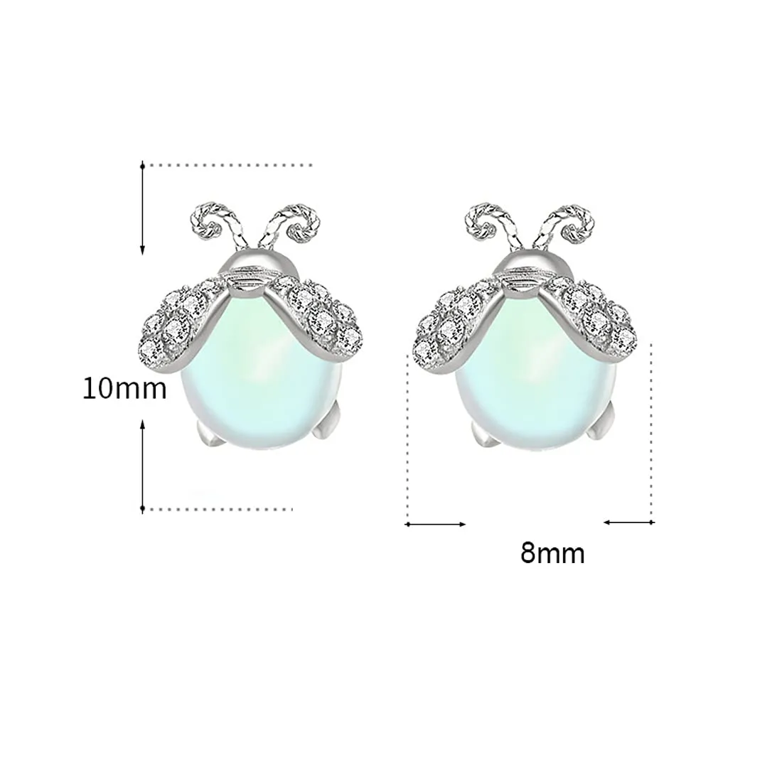 Raajsi b Yellow Chimes 925 Sterling Silver Earrings for Women & Girls Pure Silver Opal Studs Earrings for Women | Birthday Gift for Girls & women Anniversary Gift for Wife | With Certificate of Authenticity & 925 Stamp