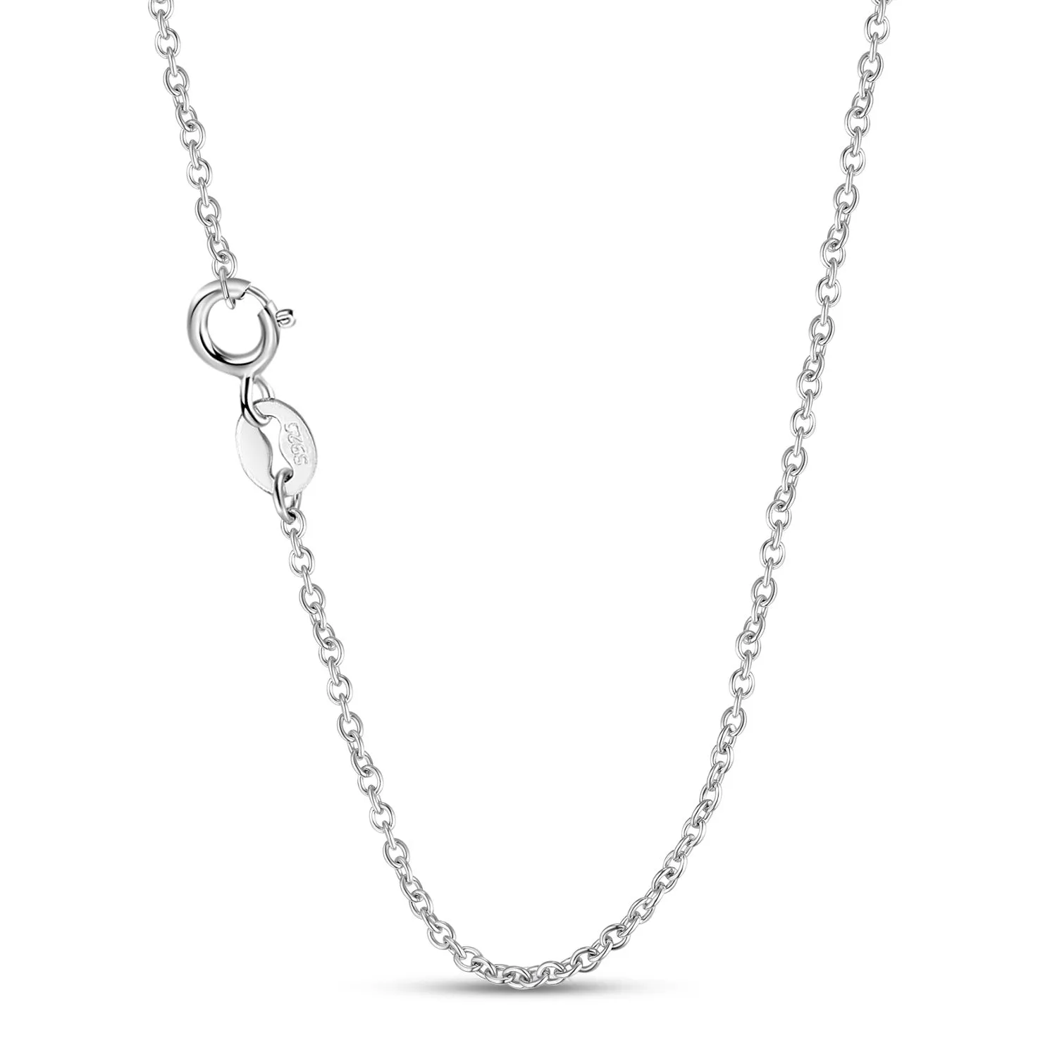 Snake with Heart Shape Zircon Silver Necklace