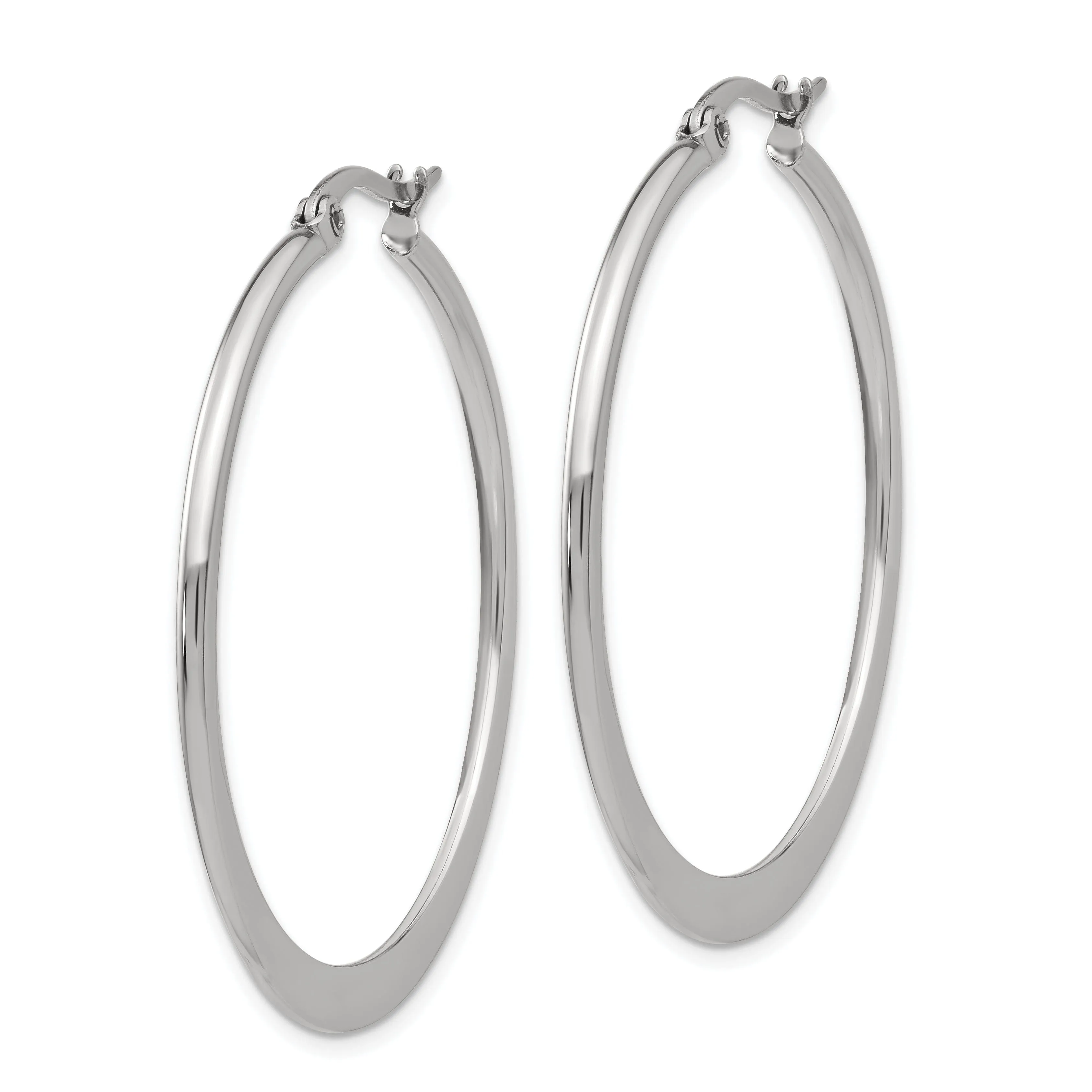 Stainless Steel Hoop Earrings 43MM Diameter