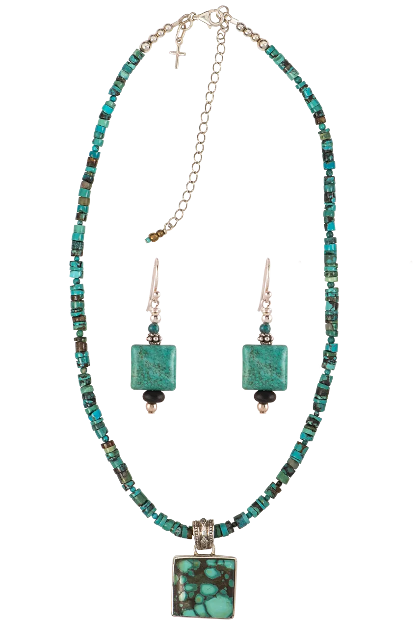 Sweet Tea Jewelry Heishi Turquoise Set