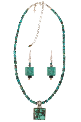 Sweet Tea Jewelry Heishi Turquoise Set