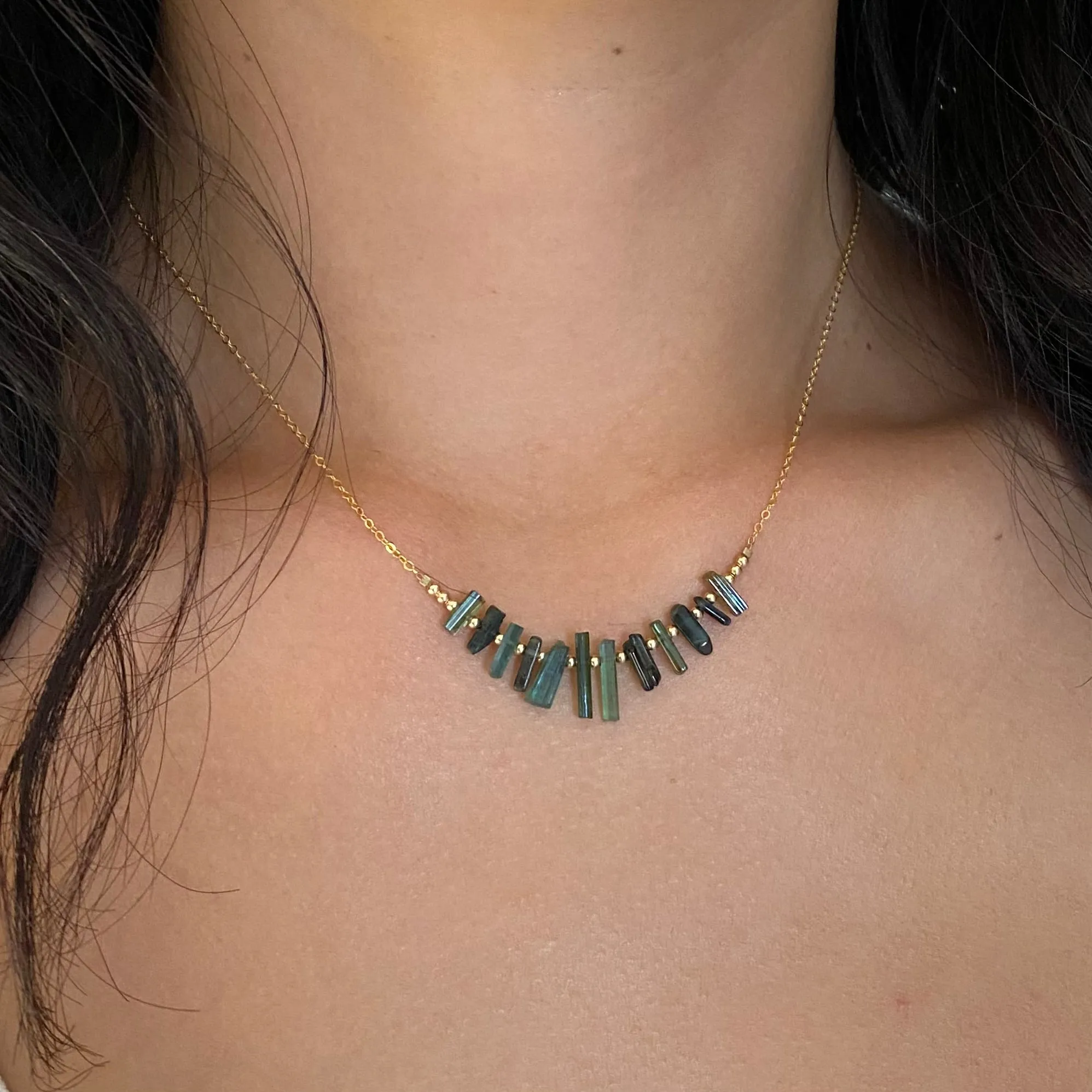 Terra Necklace ~ Green Tourmaline