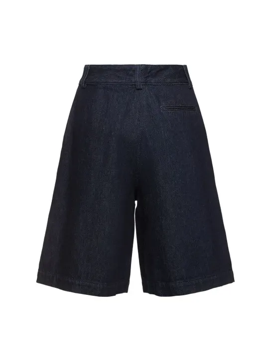 The Frankie Shop   Xavier cotton denim Bermuda shorts 