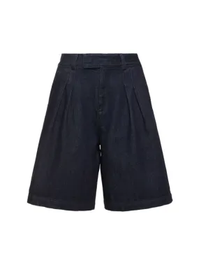 The Frankie Shop   Xavier cotton denim Bermuda shorts 