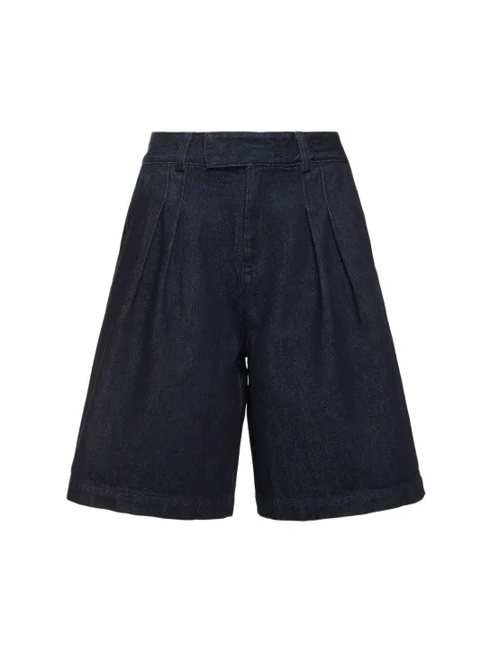 The Frankie Shop   Xavier cotton denim Bermuda shorts 