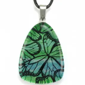 Turquoise Monarch Butterfly Pendant