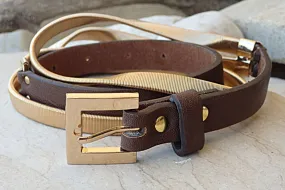 Two tone belt