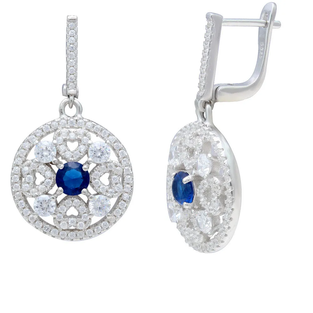 Vibrant Color CZ Earrings For Women IJ15CSSER014