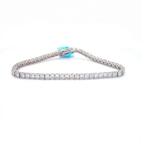 White Gold Diamond Line Bracelet